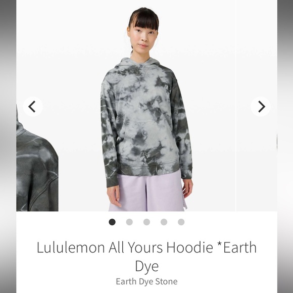 lululemon athletica Tops - Lululemon All Yours Hoodie Earth Dye Stone